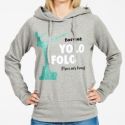 Women Organic Hoodie, Yolo FoloDetailbild0