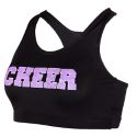 Kids Sport Top - Purple Glitter CheerDetailbild1