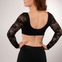 Long Sleeve Scoop Neck Bra With Lace SleevesDetailbild1