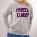 Ladies Raglan Sweat Cheerleader BlingBling PurpleDetailbild0