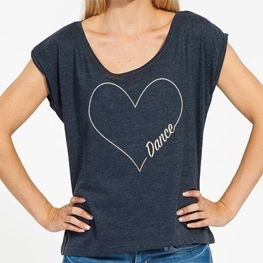 Girlie Top - Heart - DanceDetailbild - 0