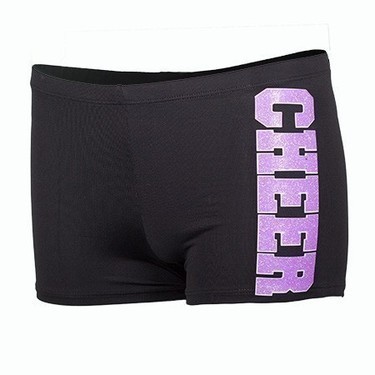 Kids Prowear Boy-Cut Short - Glitter Purple - CHEERCITY.shop