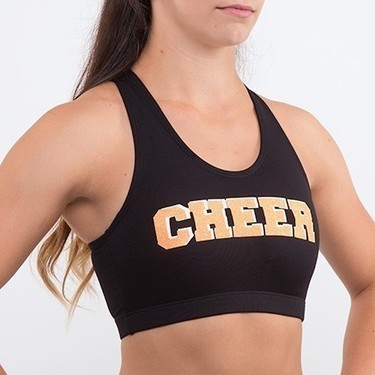 Sport Top - Cheer Orange Glitter CheerDetailbild - 0