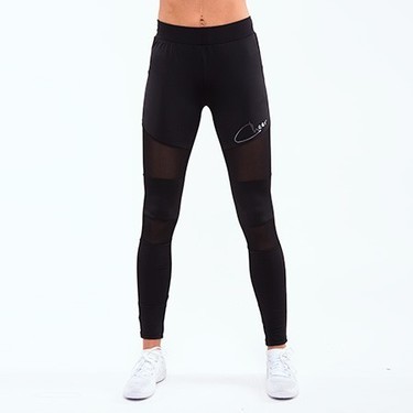 Ladies Tech Mesh Leggings - Cheer Silver