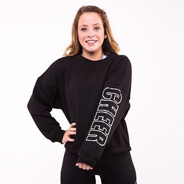 Ladies Oversized Crew Sweater