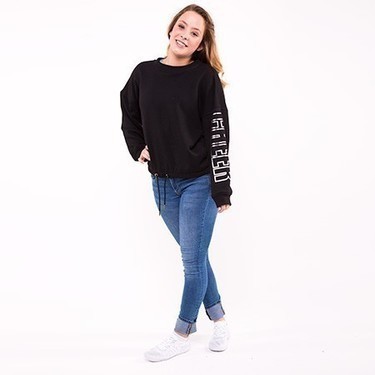 Ladies Oversized Crew SweaterDetailbild - 1