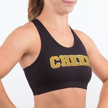 Sport Top - CHEER Glitter Gold