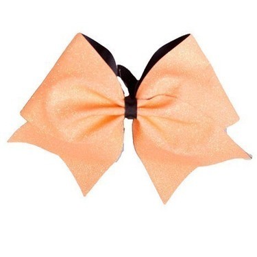 Hairbow - Glitter Orange Black