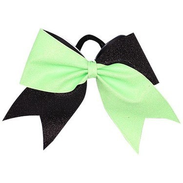 Hairbow - Glitter - Neongreen Black