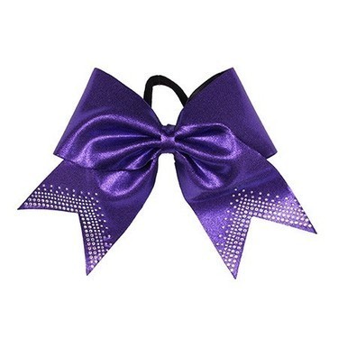 Hairbow Metallic V-Cut Rhinestone