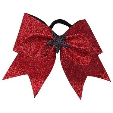 Hairbow - Glitter Star - Red BlackDetailbild - 0