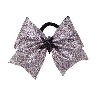 Hairbow - Glitter Star - SilverRainbow BlackDetailbild - 0