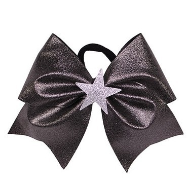 Hairbow - Glitte Star - Black Silver