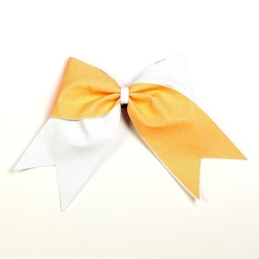 Hairbow - Glitter - White OrangeDetailbild - 0