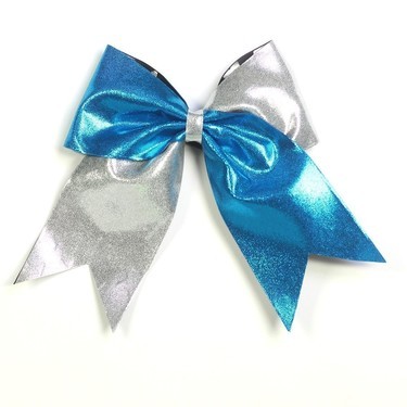 Hairbow - Metallic - Azure Silver - CHEERCITY.shop