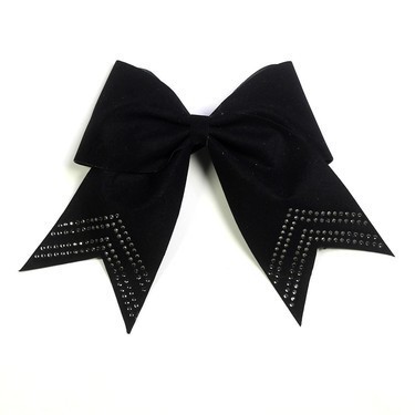 Hairbow - Rhinestone Velvet - Black - CHEERCITY.shop