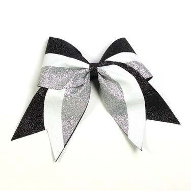 Hairbow - Glitter Tricolor - Black White SilverDetailbild - 0