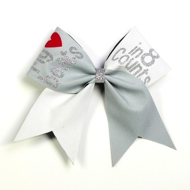 Hairbow - My Heart beats in 8 Counts - White GreyDetailbild - 0