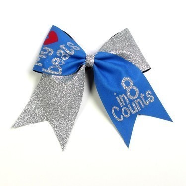 Hairbow - My Heart beats in 8 Counts - Silver Royalblau