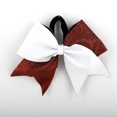 Hairbow - Glitter - Bicolor - White Bronze