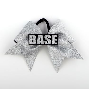 Hairbow - Glitter Base - Silver