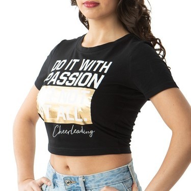 Ladies Cropped Tee - Passion - CHEERCITY.shop