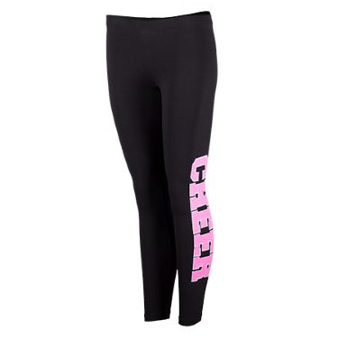 Women Legging - Cheer Glitter Pink