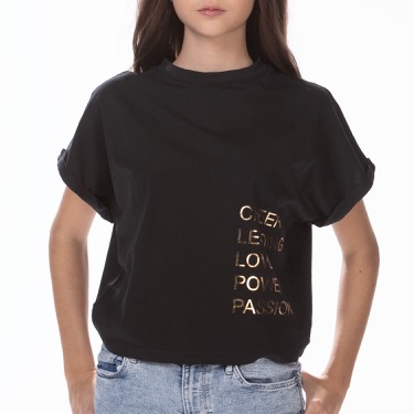 Ladies Cropped Shirt - Power GoldDetailbild - 1