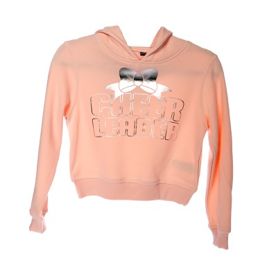 Kids Cropped Sweat Hoody - Cheerleader