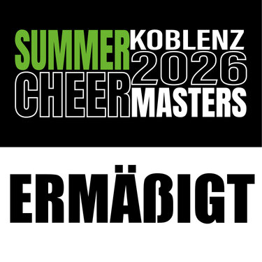 Ticket SummerCheerMasters 2026 - erm&auml;&szlig;igt - CHEERCITY.shop