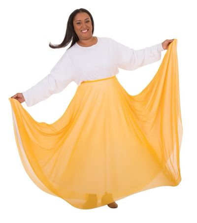 Full Floor Length Chiffon Skirt 538