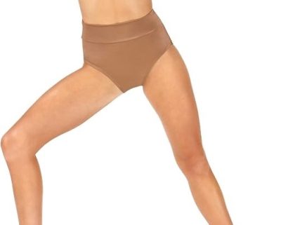 High Waist Shiny Nylon/Spandex Brief - NL294