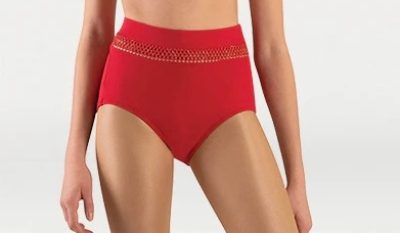 OPEN MESH HIGH WAIST BRIEF - CHILD P1161
