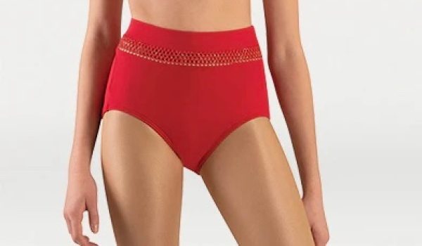 OPEN MESH HIGH WAIST BRIEF - CHILD P1161
