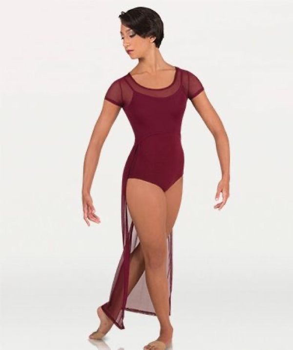 Power Mesh Cap Sleeve Pullover- 5002