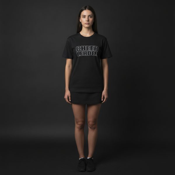 CheerLeader Black T-Shirt - L