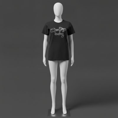 Cheerleading T-Shirt Black Schleife - YS