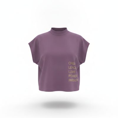Cropped Shirt Purple - L