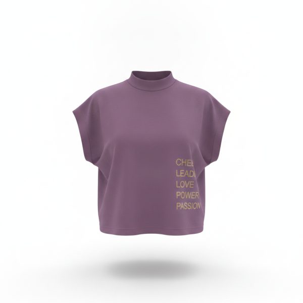 Cropped Shirt Purple - L