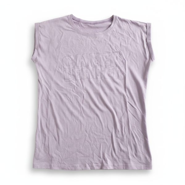 Extended Shoulder Tee Light Purple - M