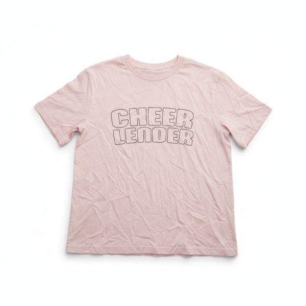 Extended Shoulder Tee Soft Pink - L