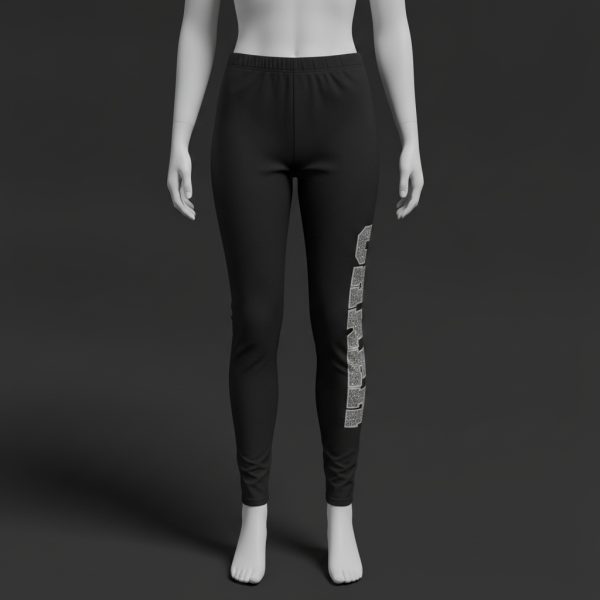 Grey Cheer Leggings - YL