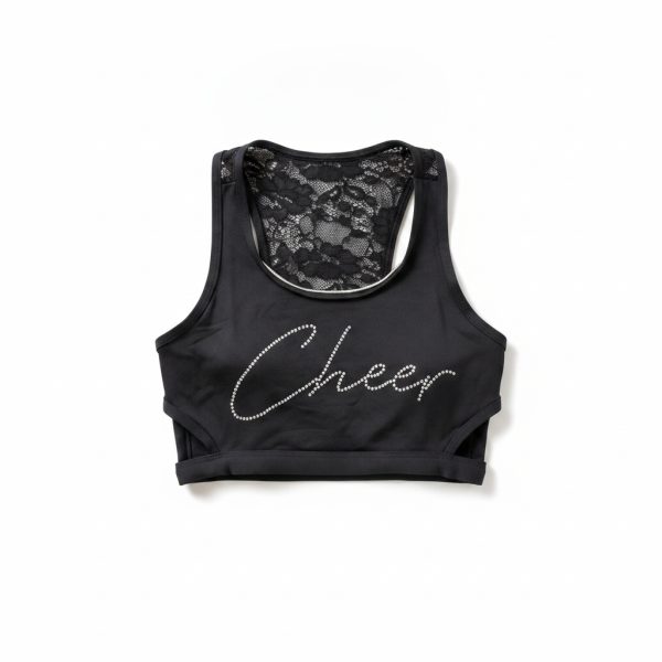Lace Bra - Cheer Rhinestone